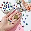 40Pcs 8 Colors Electroplate Glass Charms GGLA-YW0001-16-5