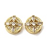 Rack Plating Brass Micro Pave Cubic Zirconia Beads KK-K377-18G-1