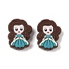 Princess Food Grade Silicone Focal Beads SIL-A008-05D-1