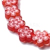 Handmade Millefiori Lampwork Beads Strands LAMP-F035-09F-3