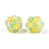 Fruit Round Resin Beads RESI-T059-03N-1