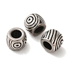 304 Stainless Steel European Beads Hand Polished STAS-A080-35AS-2