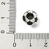 Soccer Season Alloy Enamel European Beads FIND-G113-07AS-03-3