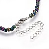 Glass Seed Beads Pendant Necklaces NJEW-JN02314-M-5