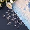 150Pcs 3 Styles Transparent Glass Square Cabochons GGLA-SZ0001-31-3