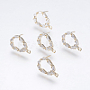 Brass Stud Earring Findings LS-X-KK-I617-31G-NR-1