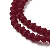 Imitate Austrian Crystal Frosted Glass Beads Strands GLAA-F029-TM4mm-B27-4