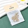 SHEGRACE Brass Pave Cubic Zirconia Flat Round Connector Charms XGRQ2O098-435A-G-6