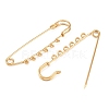 Ion Plating(IP) 304 Stainless Steel Safety Pins Brooch Findings STAS-K252-05D-G-2