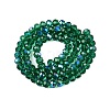 Electroplate Glass Beads Strands EGLA-A044-T6mm-L18-3