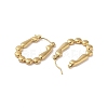 Bubble 201 Stainless Steel Half Hoop Earrings for Women EJEW-G385-38G-2