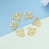 Tibetan Style Alloy Charms TIBEP-36884-G-RS-4