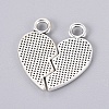 Valentines for Him Gift Ideas Tibetan Style Alloy Pendants X-TIBEP-A124084-AS-FF-2