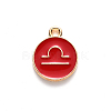 Alloy Enamel Pendants LS-ENAM-S124-01B-07K-2