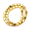 Electroplate Glass Beads Strands EGLA-H109-09-3