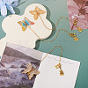 3Pcs Butterfly Acrylic & Alloy Musical Note Guitar Charm Bookmark AJEW-TA00045-4