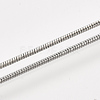 Brass Round Snake Chain Necklace Making MAK-T006-11B-P-3