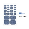 Solid Color Full-Cover Glitter Toenail Wraps MRMJ-N011-36Q-2