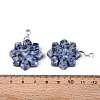 Natural Blue Spot Jasper Pendants G-T144-12J-3