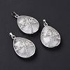 Natural Quartz Crystal Pendants G-G900-01P-16-1