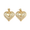 Brass Micro Pave Cubic Zirconia Pendants ZIRC-I367-07G-08-1