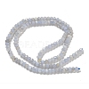 Faceted Rondelle Natural Blue Lace Agate Beads Strands G-F289-04A-4
