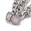 304 Stainless Steel Curb Chains Bracelets BJEW-JB06276-4