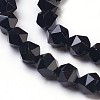 Natural Black Onyx Beads Strands G-K282-01B-3
