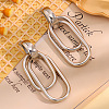 304 Stainless Steel Stud Dangle Earrings FS-WG489C3-03-1