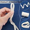 200M Cotton Linen Herringbone Ribbon WH-WG84529-01-4
