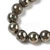 Natural Pyrite Beads Strands G-A250-A01-01-3