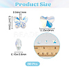 80Pcs Electroplate Glass Charms EGLA-BBC0001-05A-2