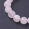 Natural Rose Quartz Beads Strands X-G-G099-F8mm-15-3