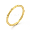 PVD Vacuum Plating 304 Stainless Steel Bamboo Finger Ring for Men Women RJEW-A013-01G-2