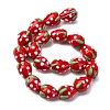 Handmade Lampwork Beads Strands X-LAMP-R109B-15A-2