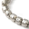 Electroplated Natural Lava Rock Beads Strands G-L606-B02-01A-2
