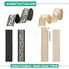 BENECREAT 2 Bundles 2 Colors Ethnic Style Embroidery Polyester Ribbons OCOR-BC0005-11-2