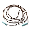 Bohemian Style Synthetic Turquoise Cone Pendant Necklaces for Women NJEW-G158-02-2