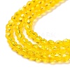 Transparent Glass Beads Strands GLAA-H021-04-06-5