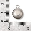 Birthstone Theme March 304 Stainless Steel Pendants STAS-G082-17P-03-3