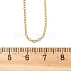 PVD Vacuum Plating 304 Stainless Steel Cable Chain Necklace STAS-T040-PJ205-40-2