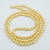 Glass Pearl Round Loose Beads For Jewelry Necklace Craft Making X-HY-6D-B62-2