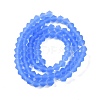 Imitate Austrian Crystal Frosted Glass Beads Strands GLAA-F029-TM4mm-B07-2