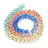 Transparent Painted Glass Beads Strands DGLA-A034-T6mm-A02-5