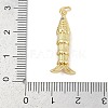 Brass Micro Pave Cubic Zirconia Pendants KK-Q028-69G-02-3