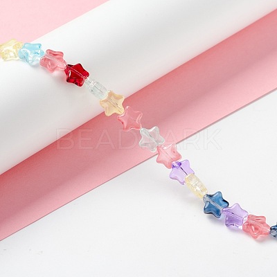 Transparent Glass Beads Strand GLAA-F112-02B-1
