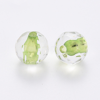 Transparent Acrylic Beads TACR-S154-11A-83-1