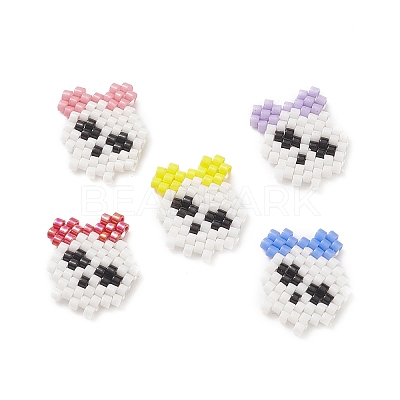 Halloween Theme Handmade Loom Pattern MIYUKI Seed Beads PALLOY-MZ00046-1