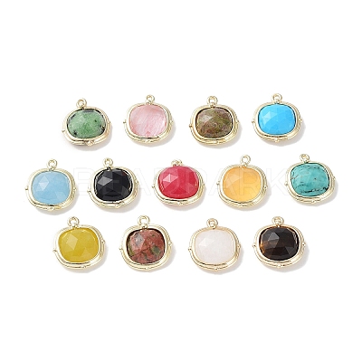Natural & Synthetic Mixed Gemstone Pendants G-G012-09D-1