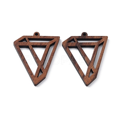 Walnut Wood Laser Cut Pendants WOOD-Q051-03B-1